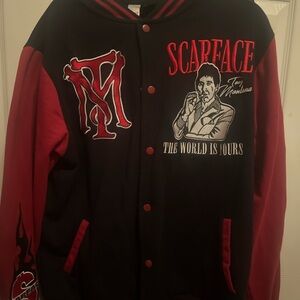 Scarface Black and Red Men's Jacket